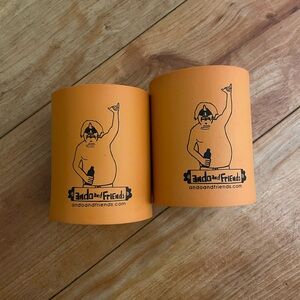 Ando and Friends Orange Koozie Drink Holders